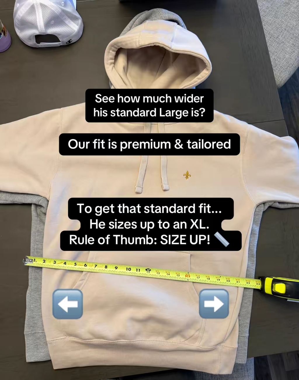 Bosna Ljiljan Premium Hoodie (Sand)