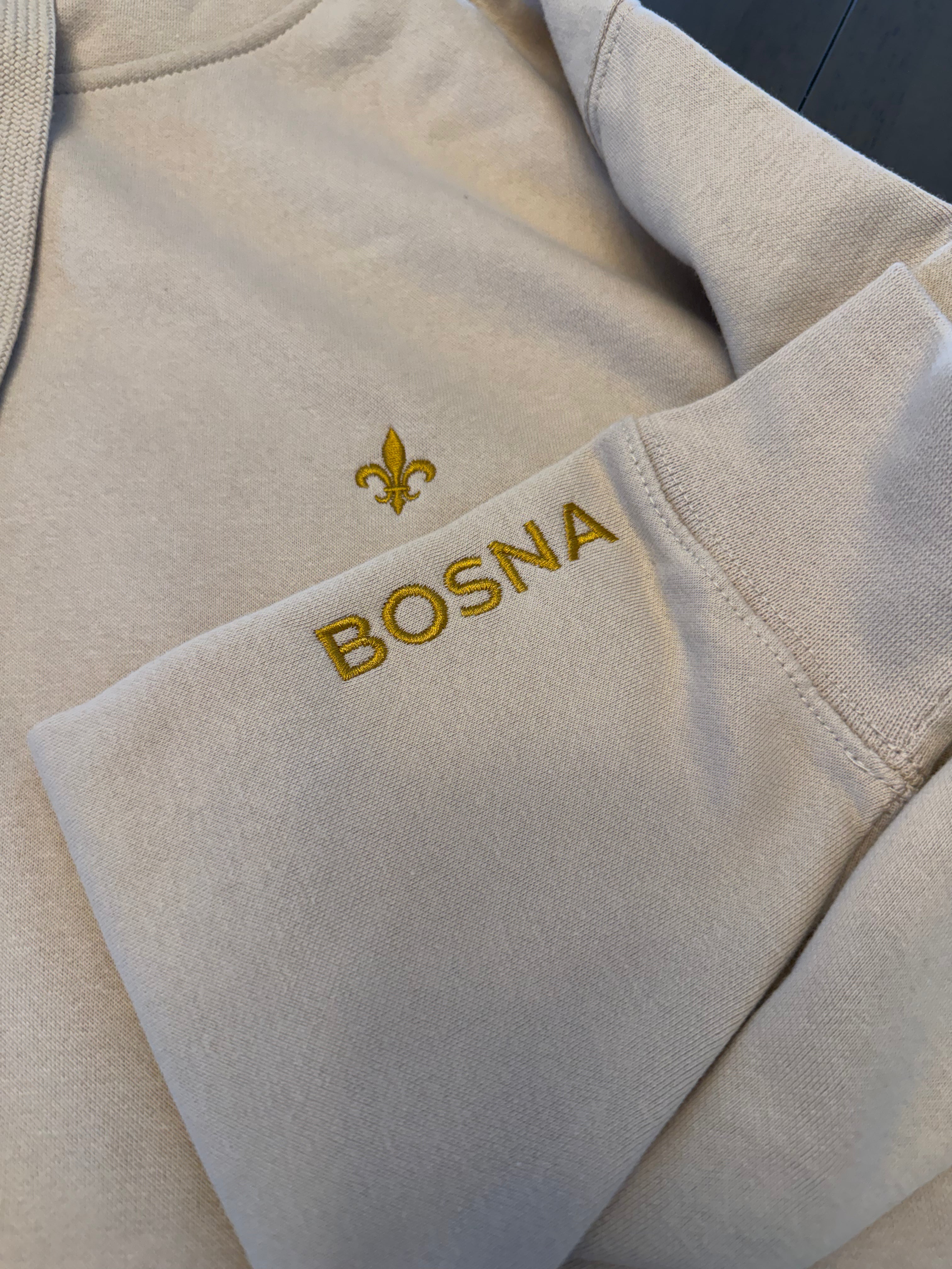 Bosna Ljiljan Premium Hoodie (Sand)