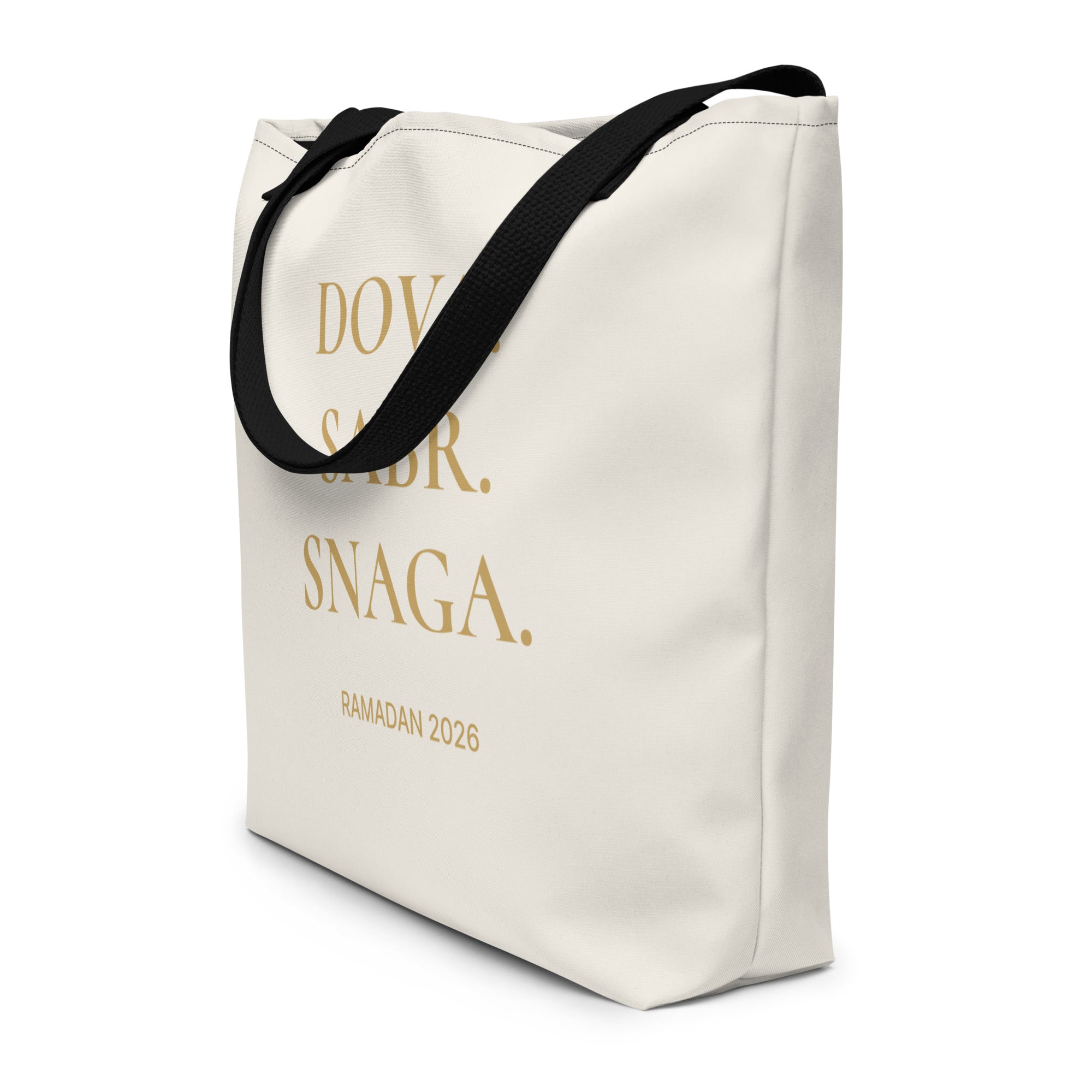 Ramadan Edition Large Tote Bag — Dova. Sabr. Snaga.