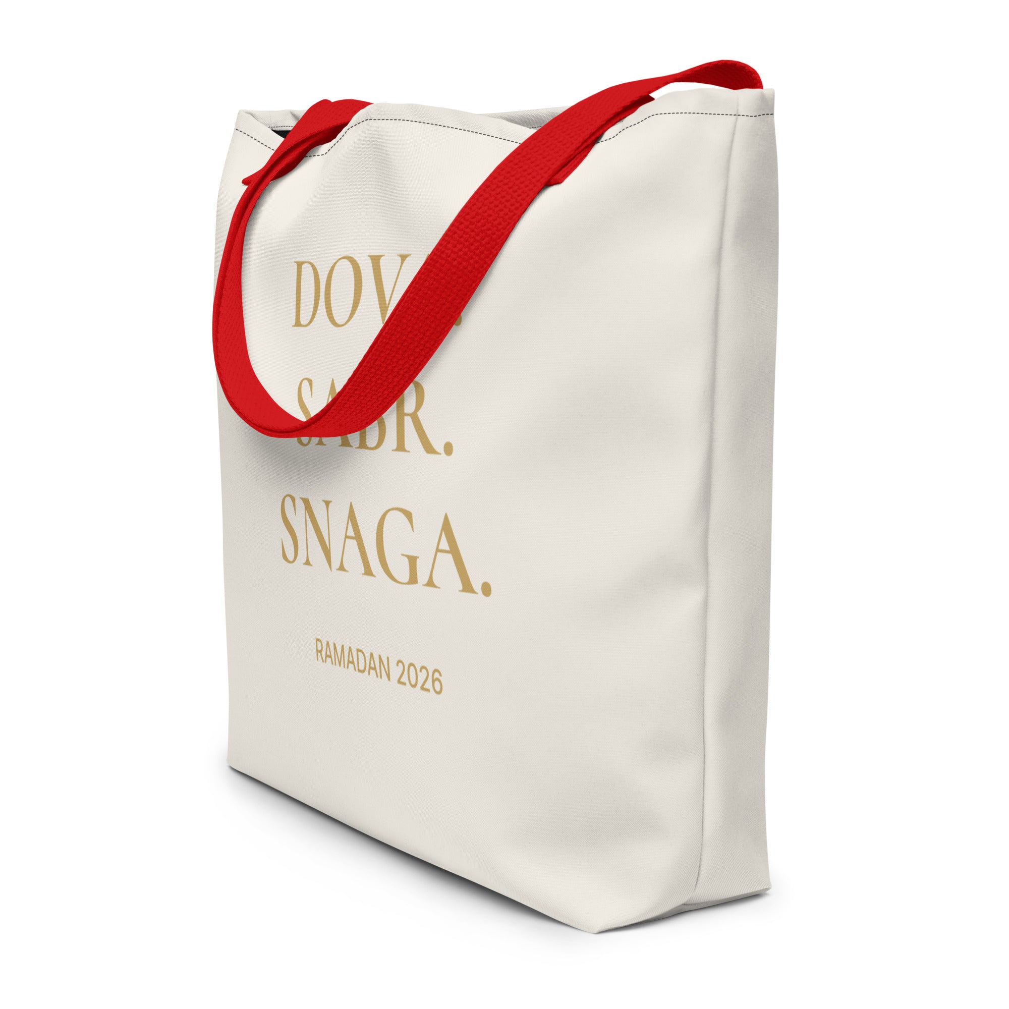 Ramadan Edition Large Tote Bag — Dova. Sabr. Snaga.