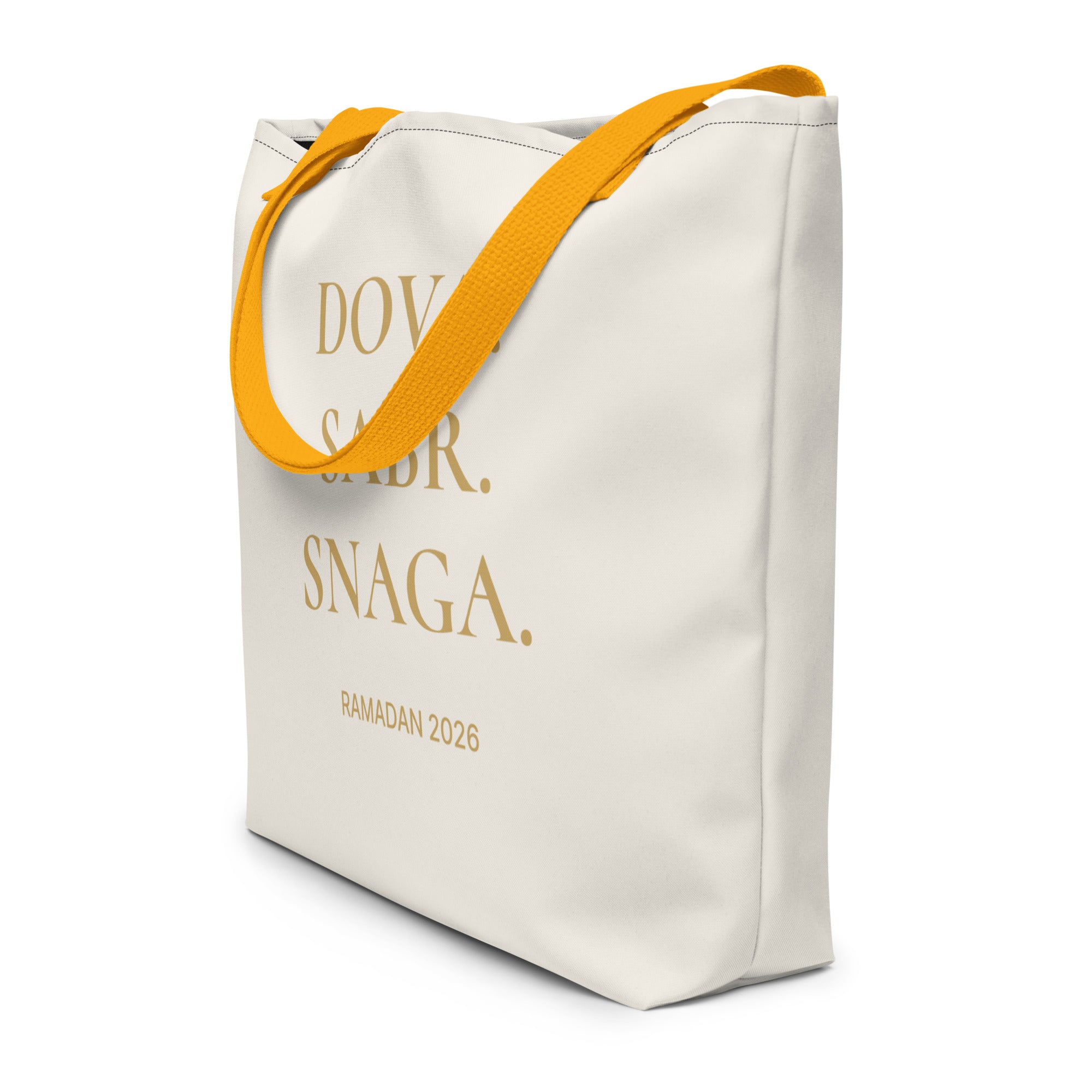 Ramadan Edition Large Tote Bag — Dova. Sabr. Snaga.