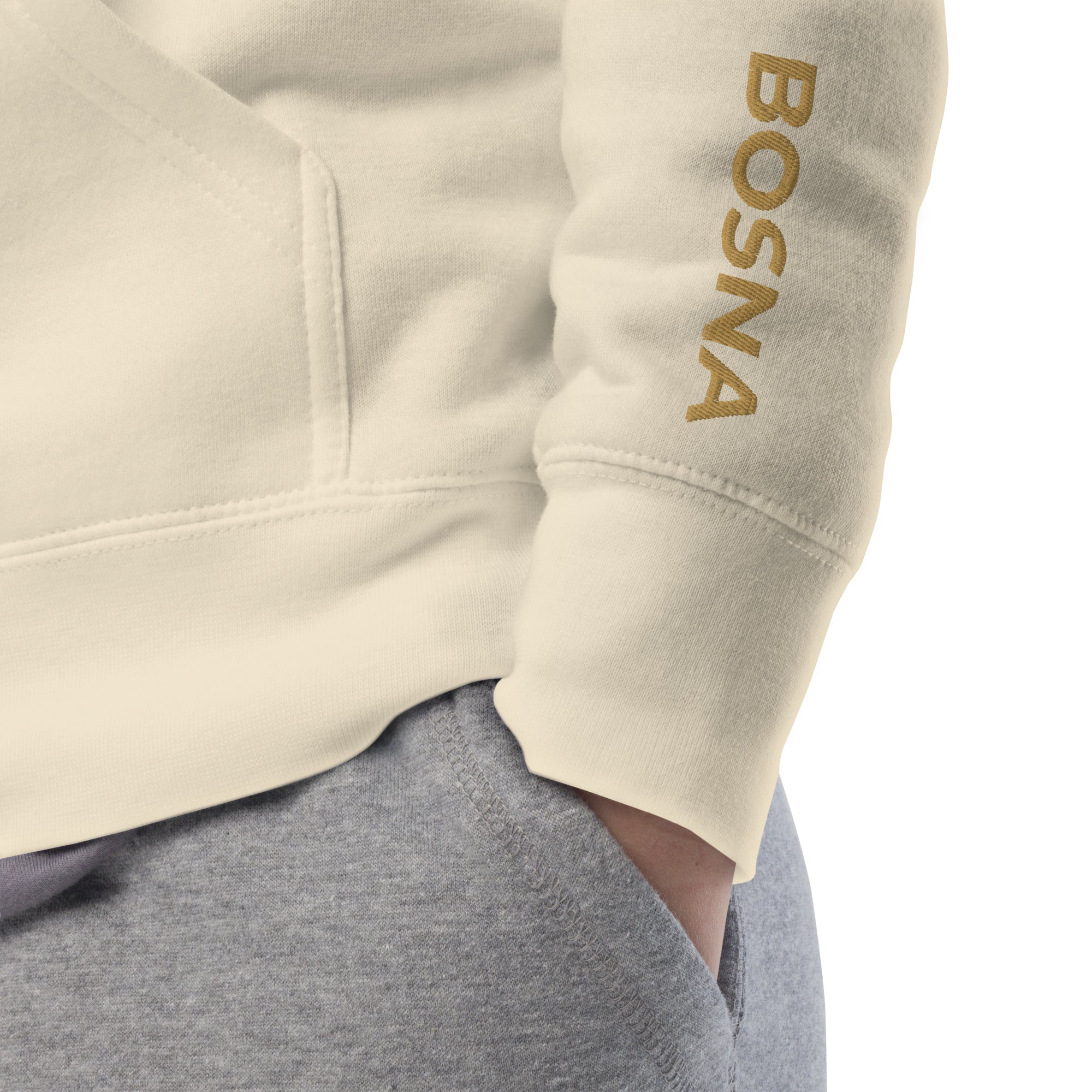 Bosna Ljiljan Premium Hoodie (Sand)